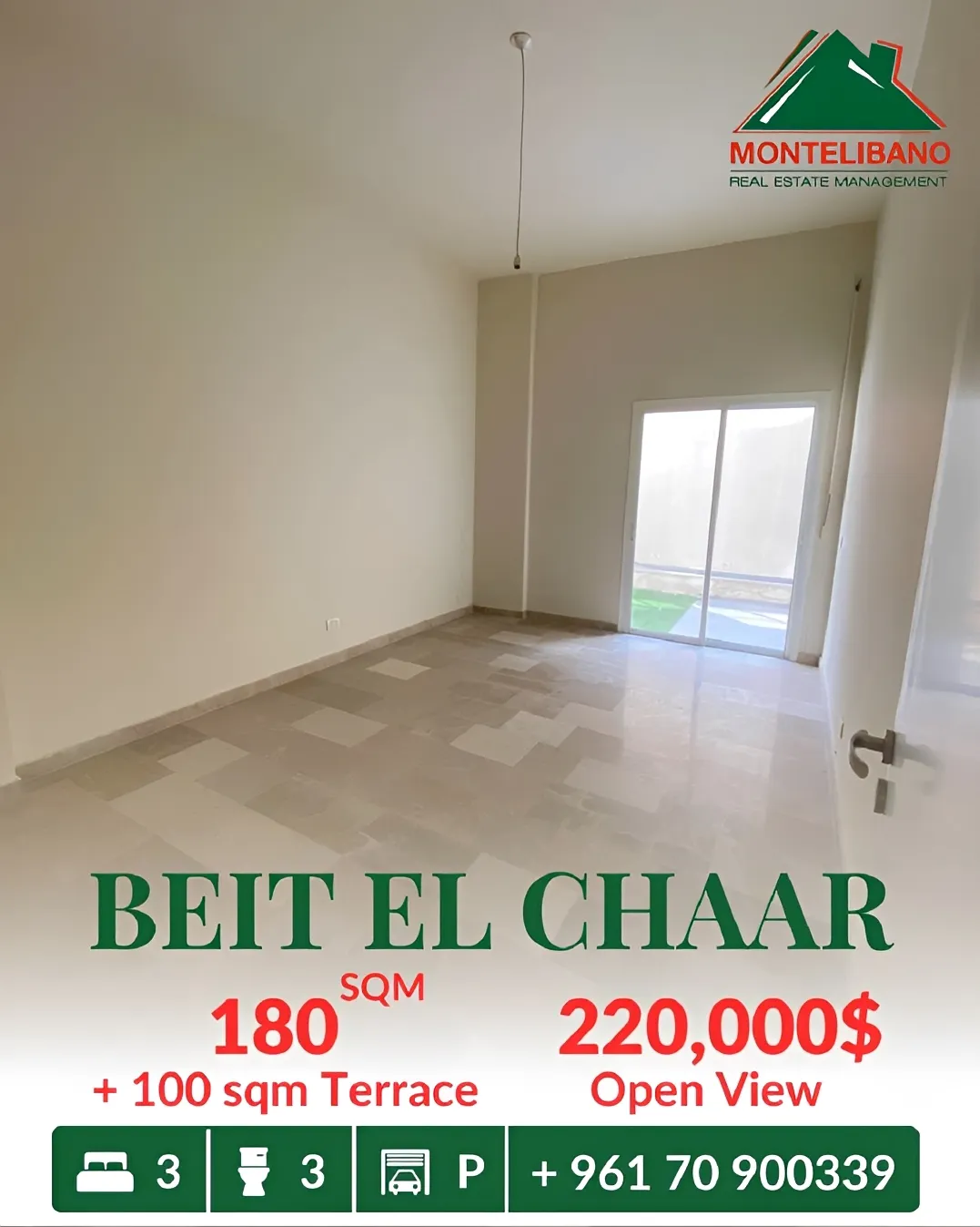 Apartment for sale in Beit El Chaar, Lebanon