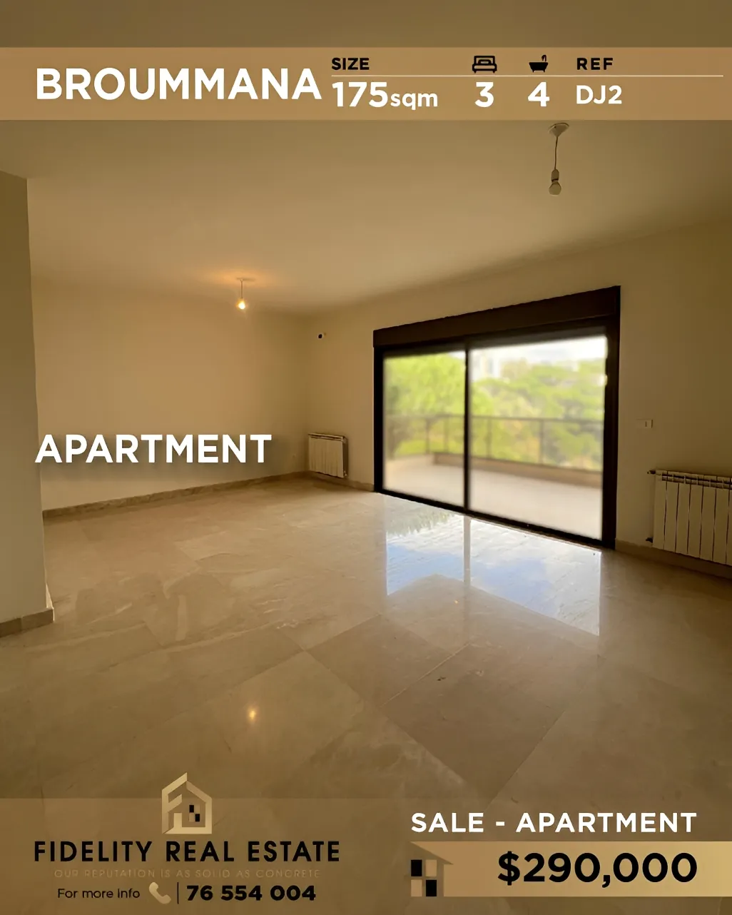 Apartment for sale in Broummana, Lebanon - 3 bed, 4 bath