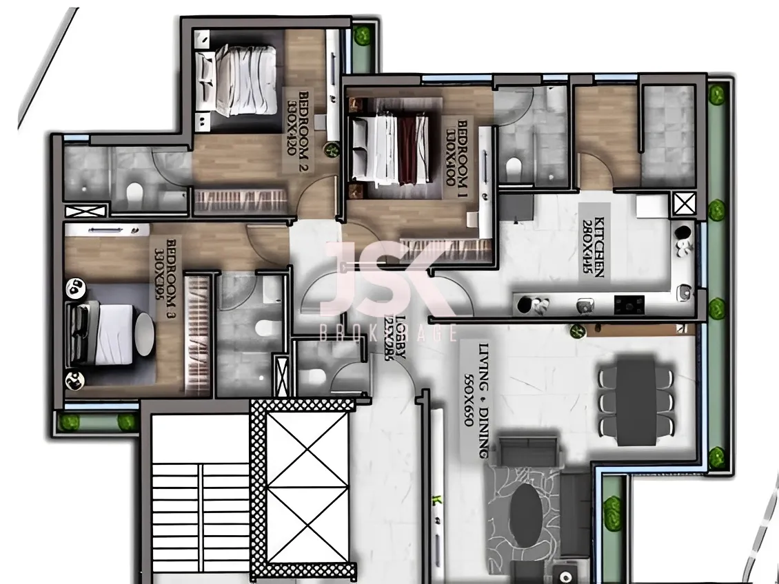 Apartment for Sale in Verdun, Beirut, Lebanon - 3 bed, 4 bath