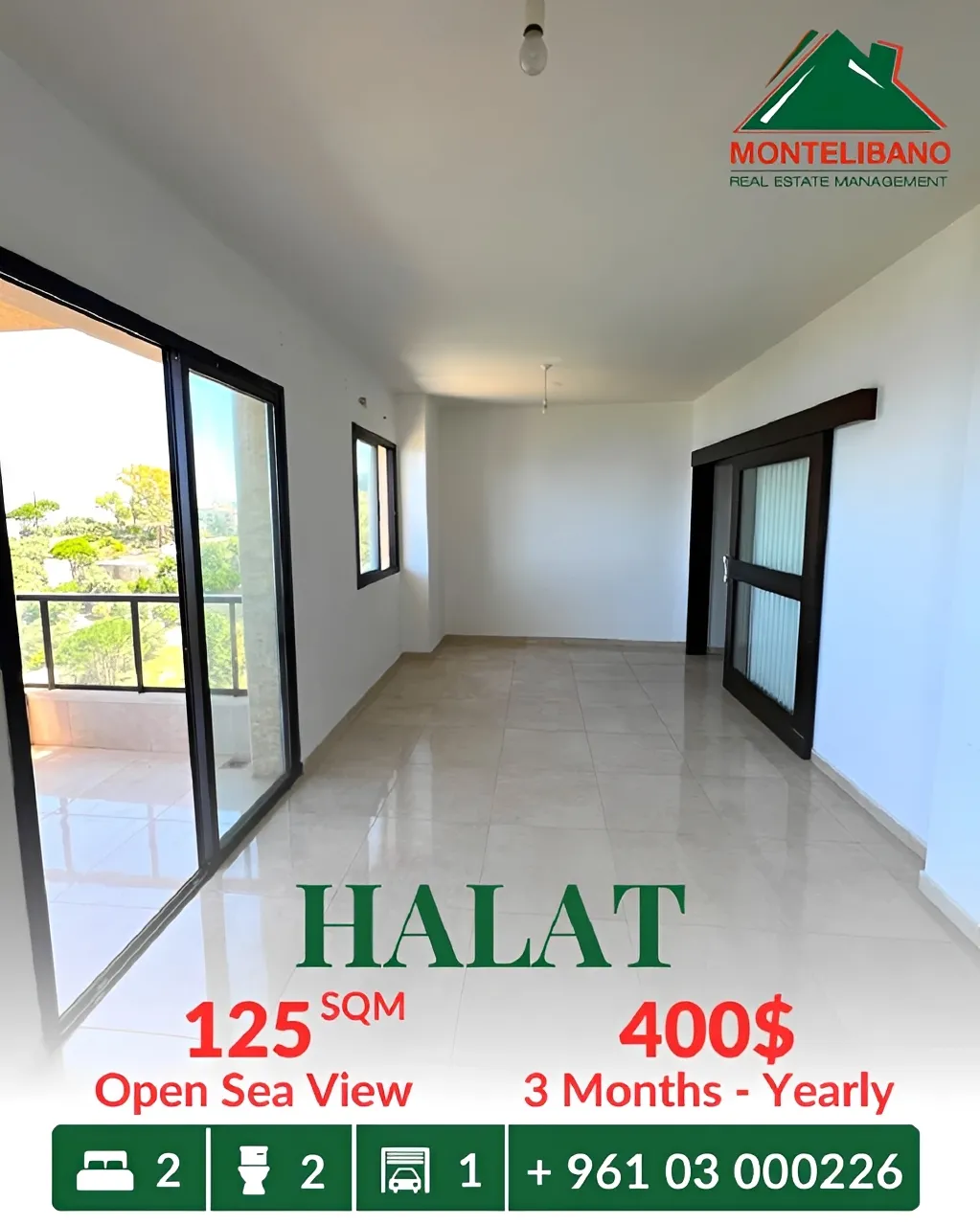 Apartment for rent in Halat, Lebanon