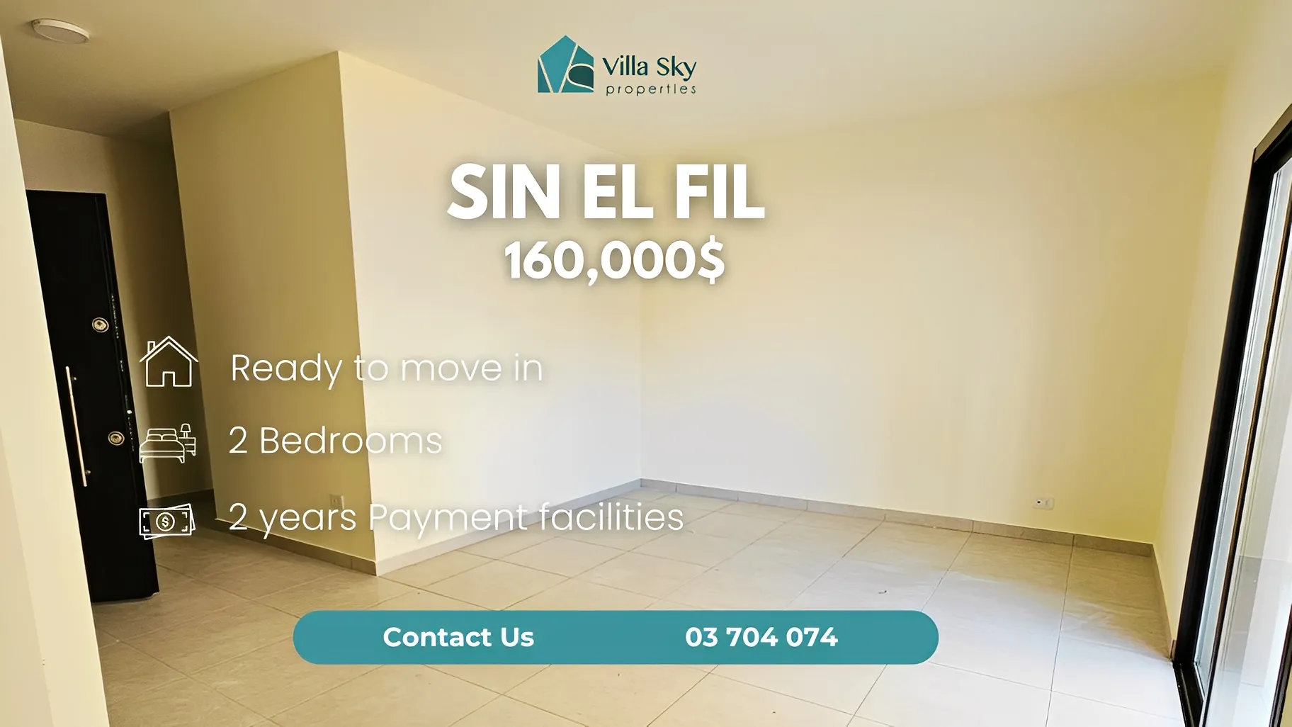 Apartment for Sale in Sin El Fil, Lebanon