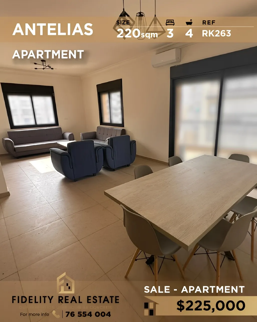 Apartment for Sale in Antelias, Lebanon