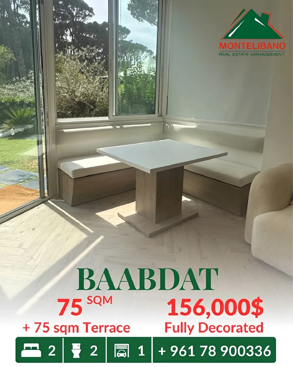 Apartment for sale in Baabdat, Lebanon