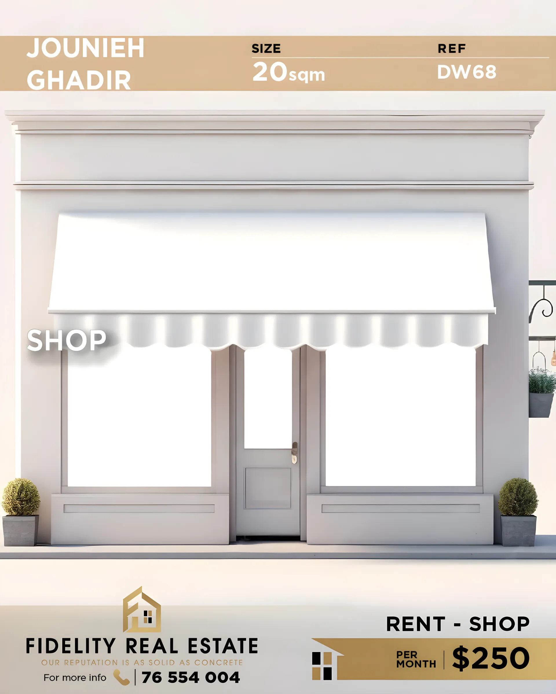 Shop for rent in Jounieh, Lebanon
