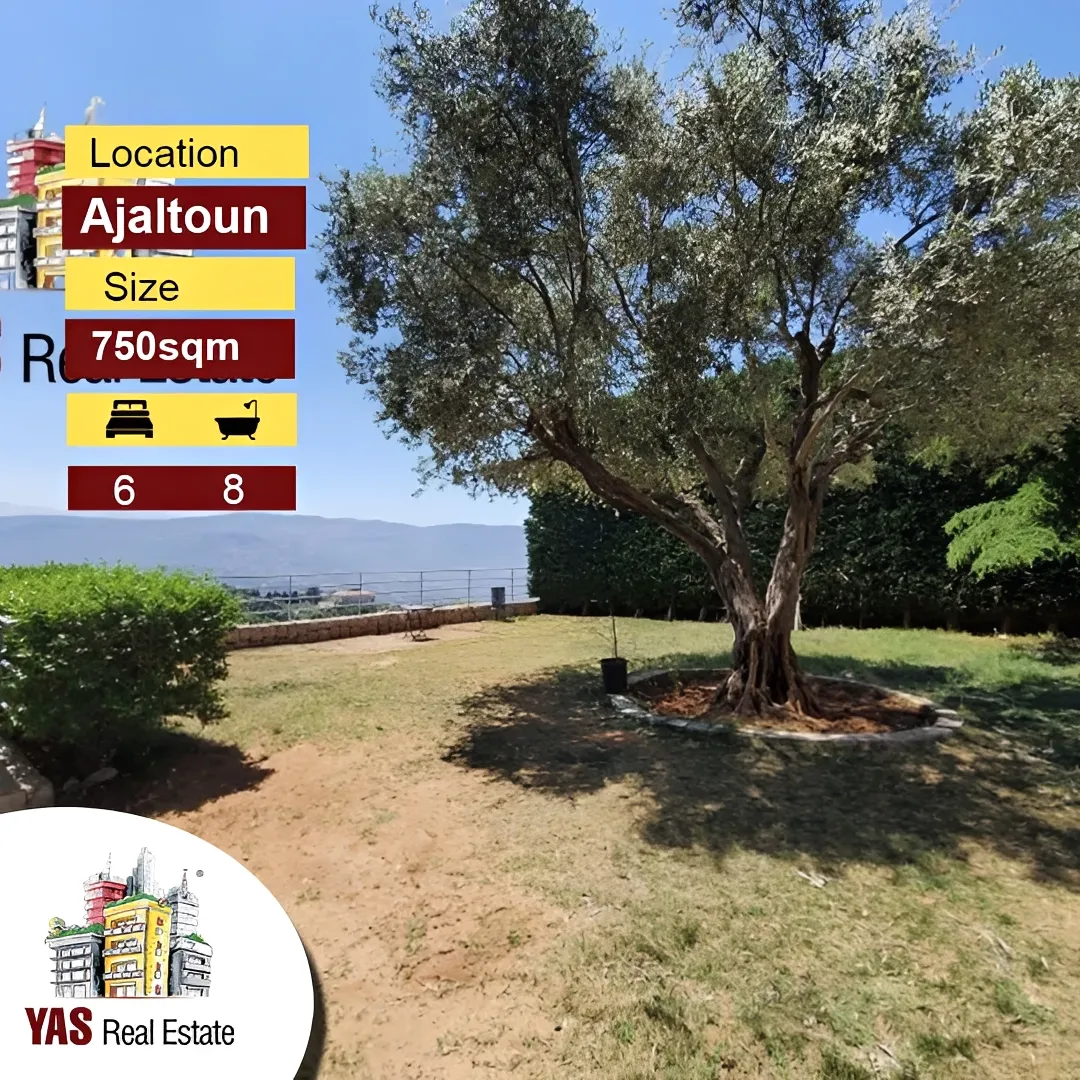 Apartment for Sale in Ajaltoun - 6 bed, 8 bath