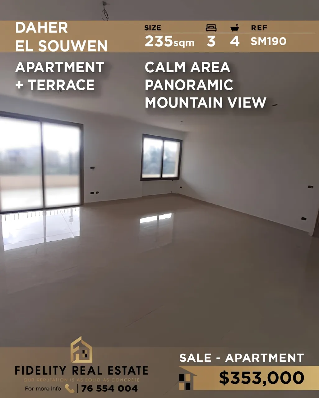 Apartment for sale in Dahr El Souane, Lebanon - 3 bed, 4 bath