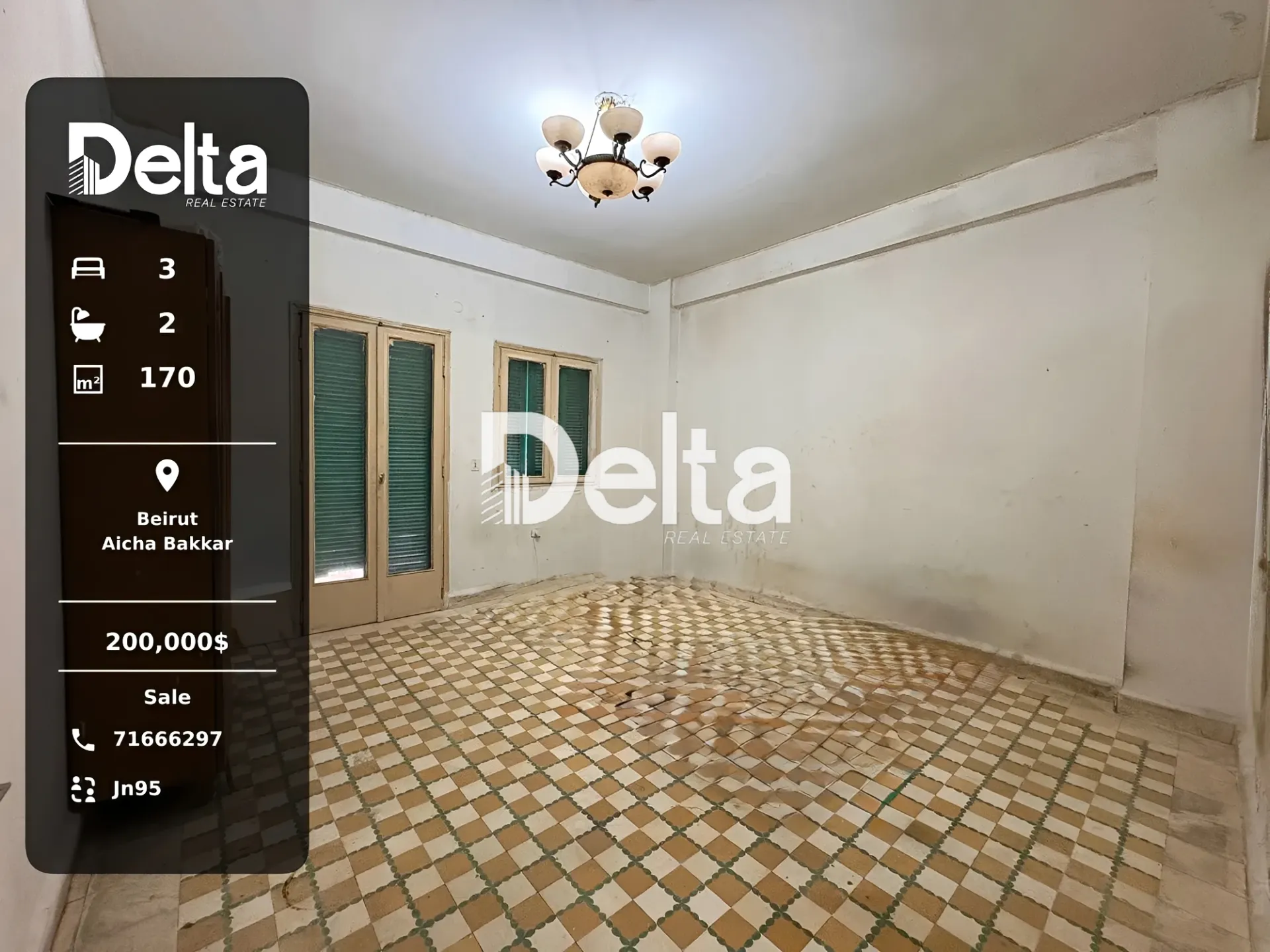 Apartment for sale in Aicha bakkar, beirut, lebanon