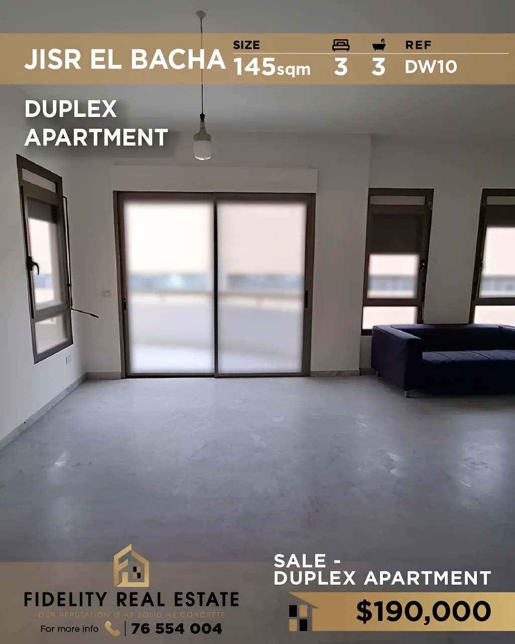 Duplex for sale in Jisr El Bacha, Lebanon