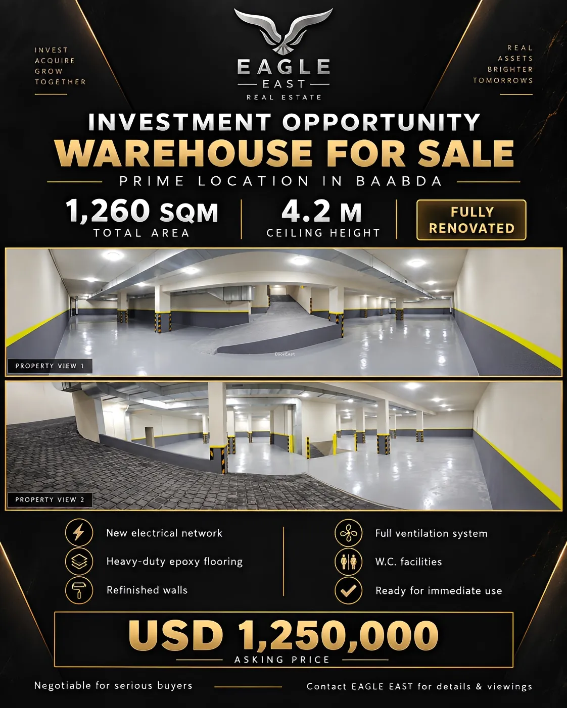 Warehouse for sale in Baabda