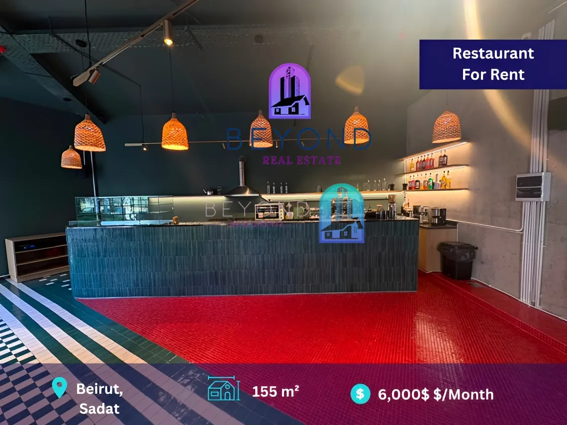 Restaurant for rent in Sadat, Bayrut, Lebanon