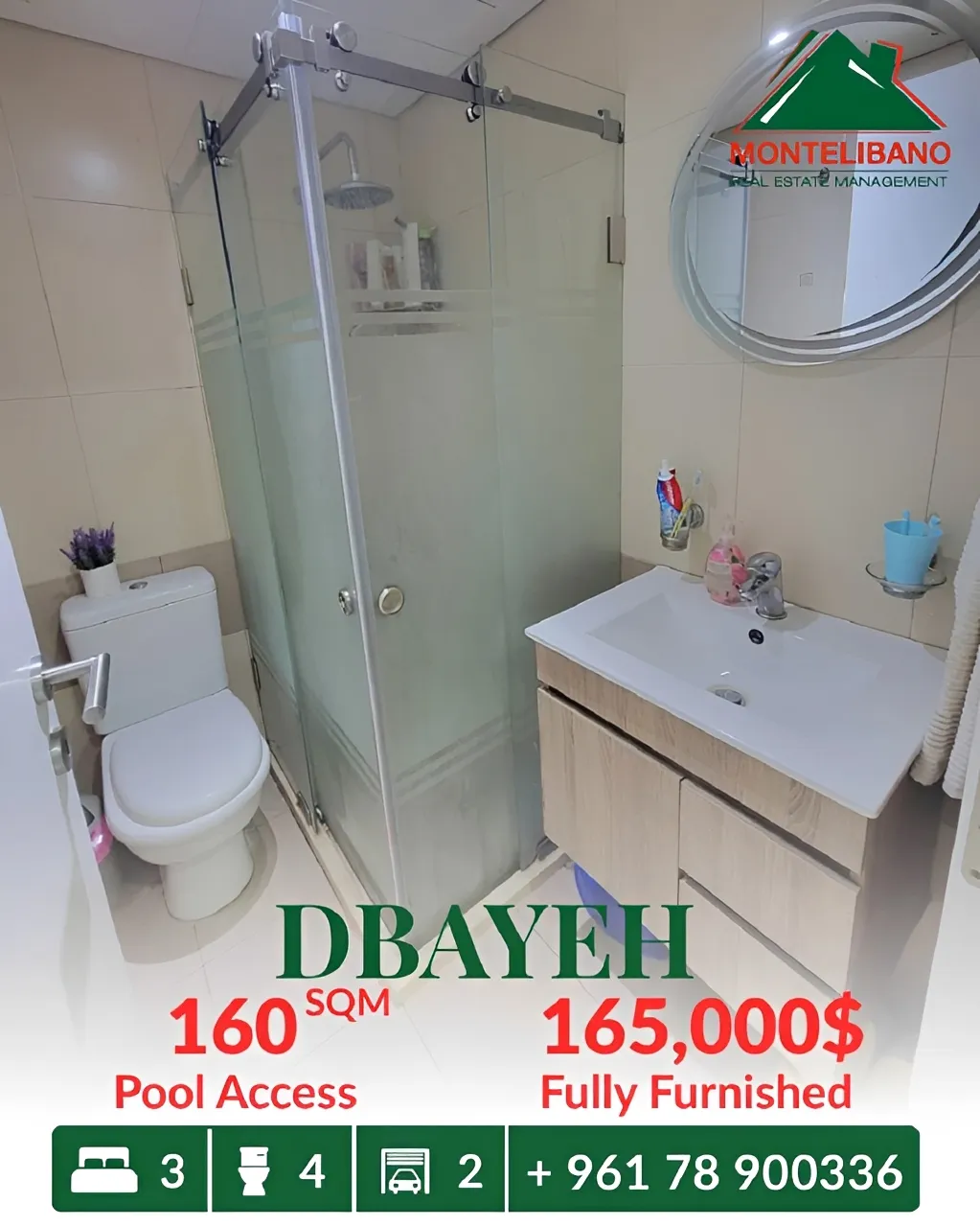 Apartment for sale in Dbayeh