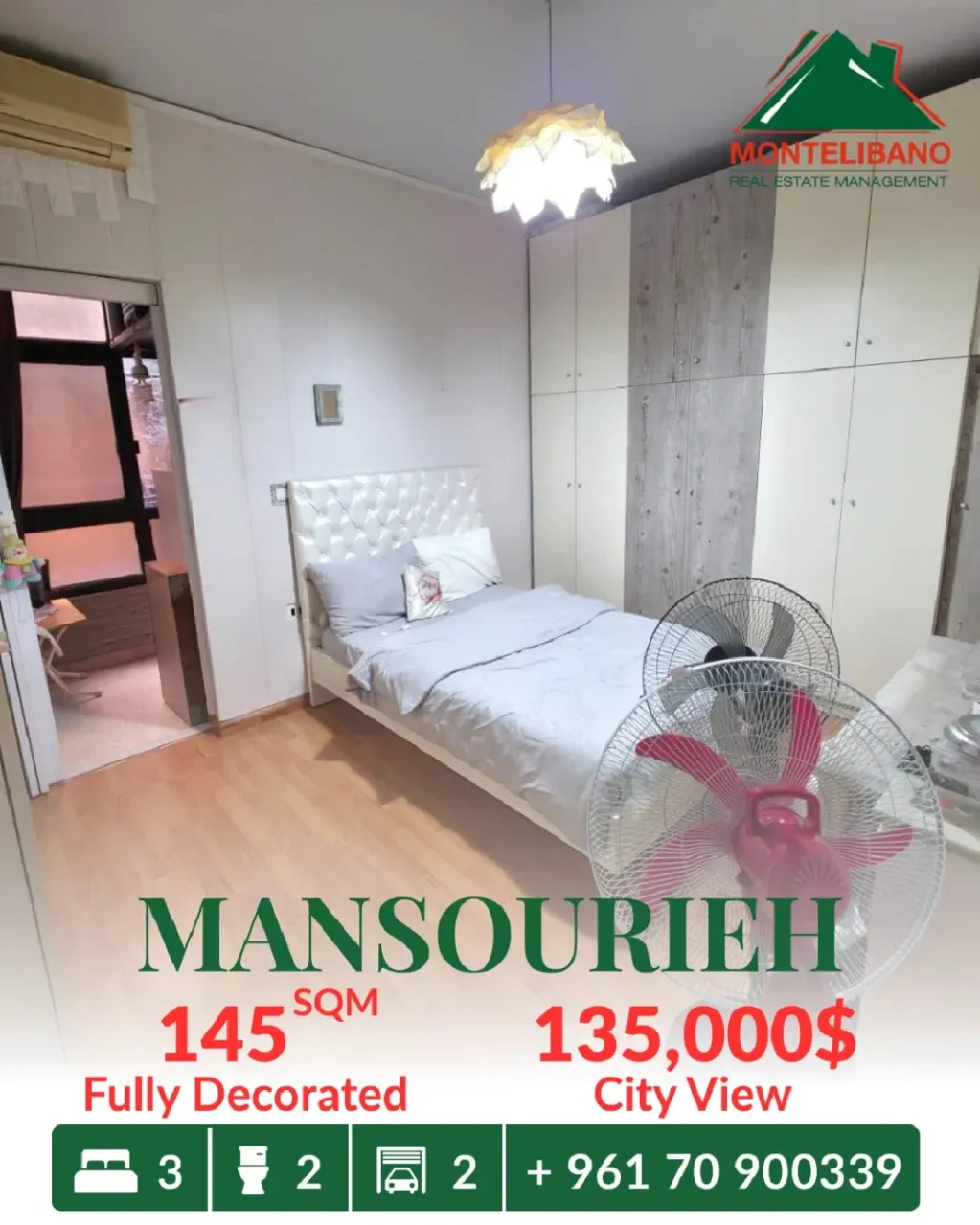 Apartment for sale in Mansourieh, Lebanon