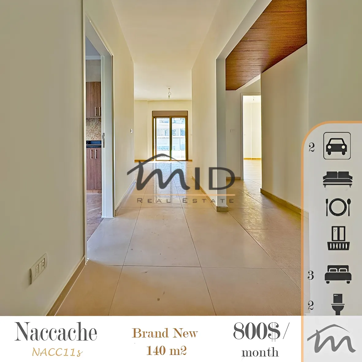 Apartment for rent in Naqqache