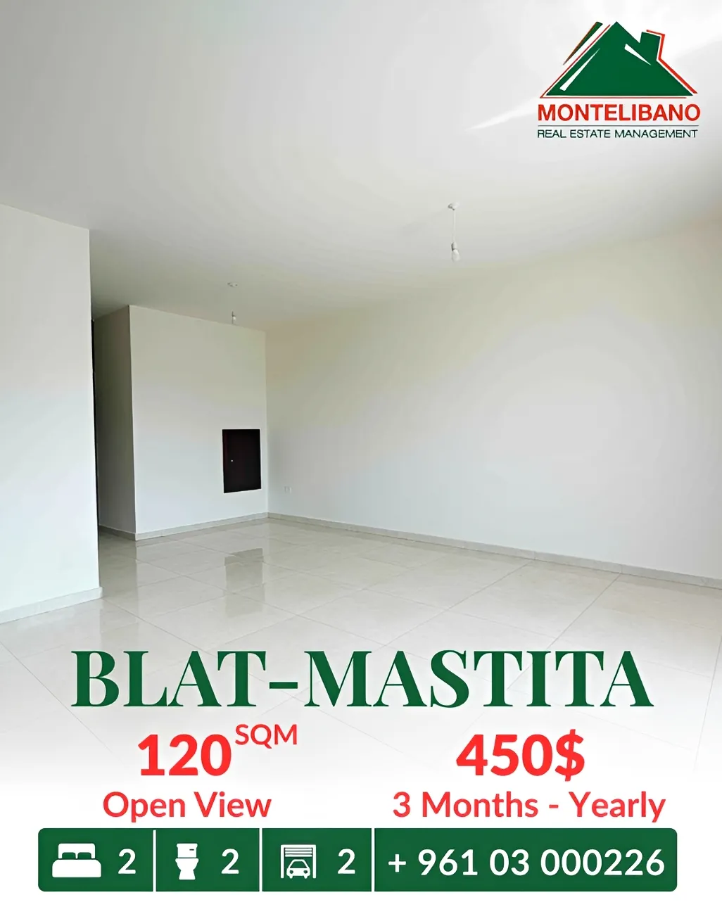 Apartment for rent in Blat