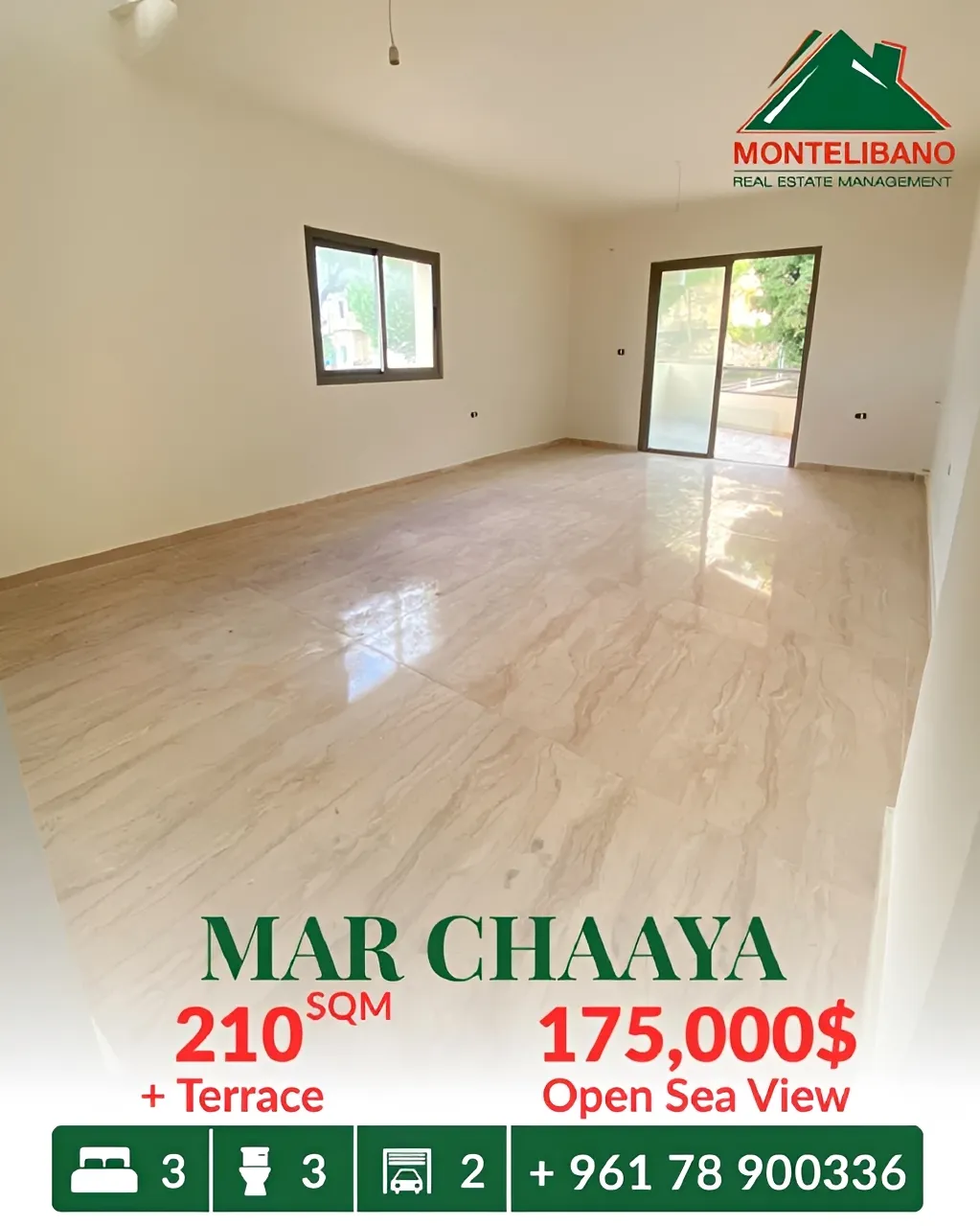 Duplex for sale in Mar Chaaya - 3 bed, 3 bath