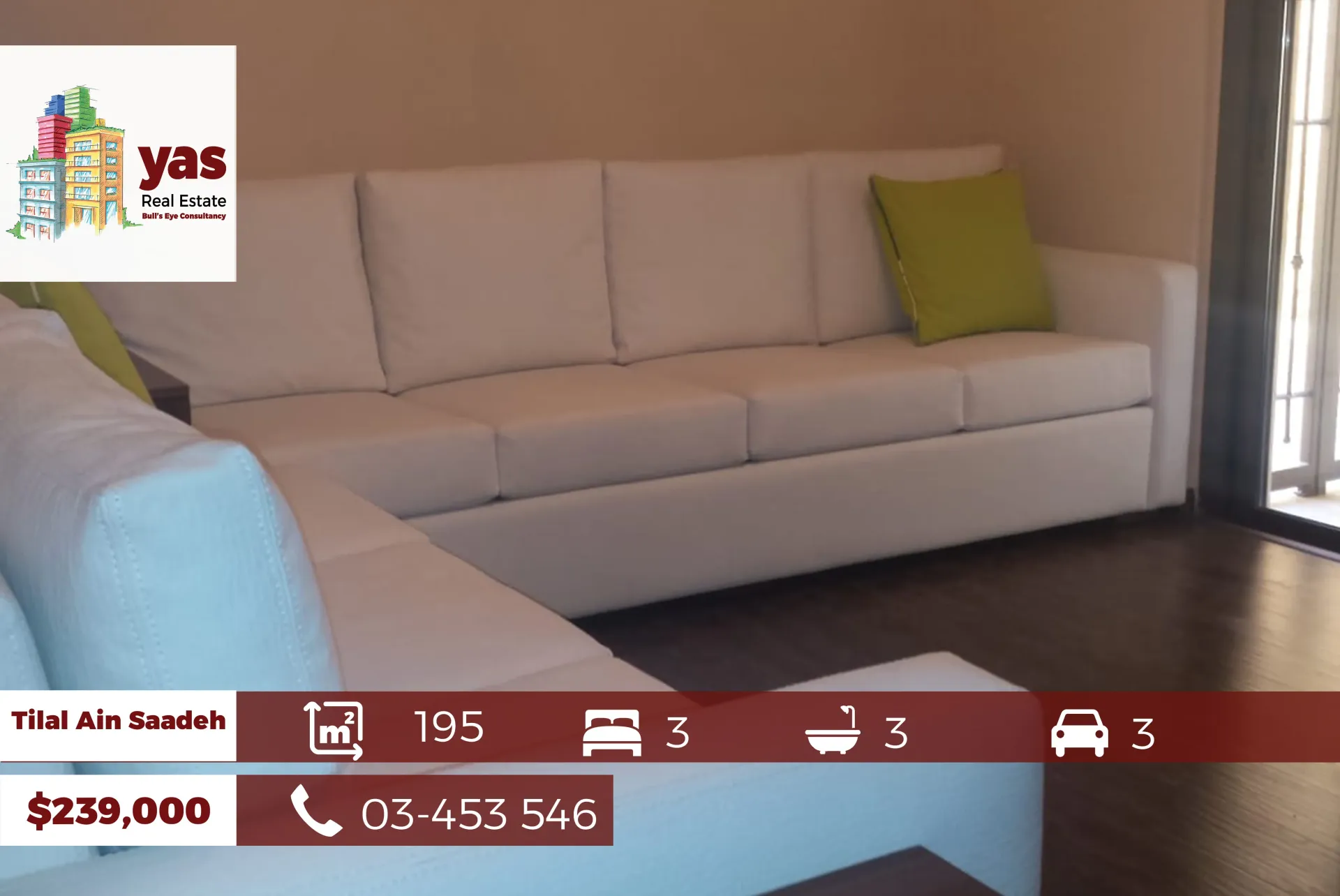 Apartment for Sale in Tilal Ain Saadeh, Metn - 3 bed, 3 bath
