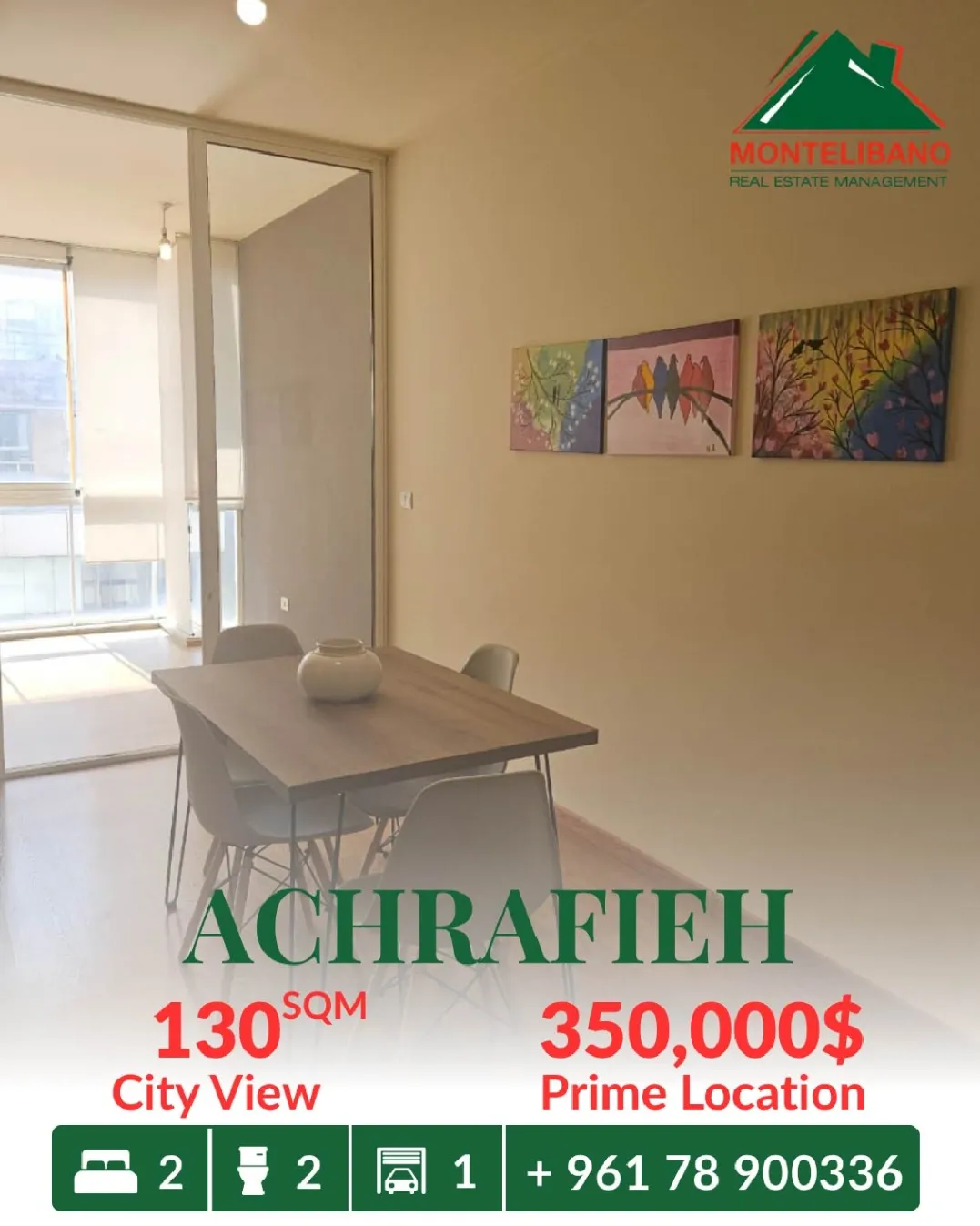Apartment for sale in Achrafieh, Beirut, Lebanon