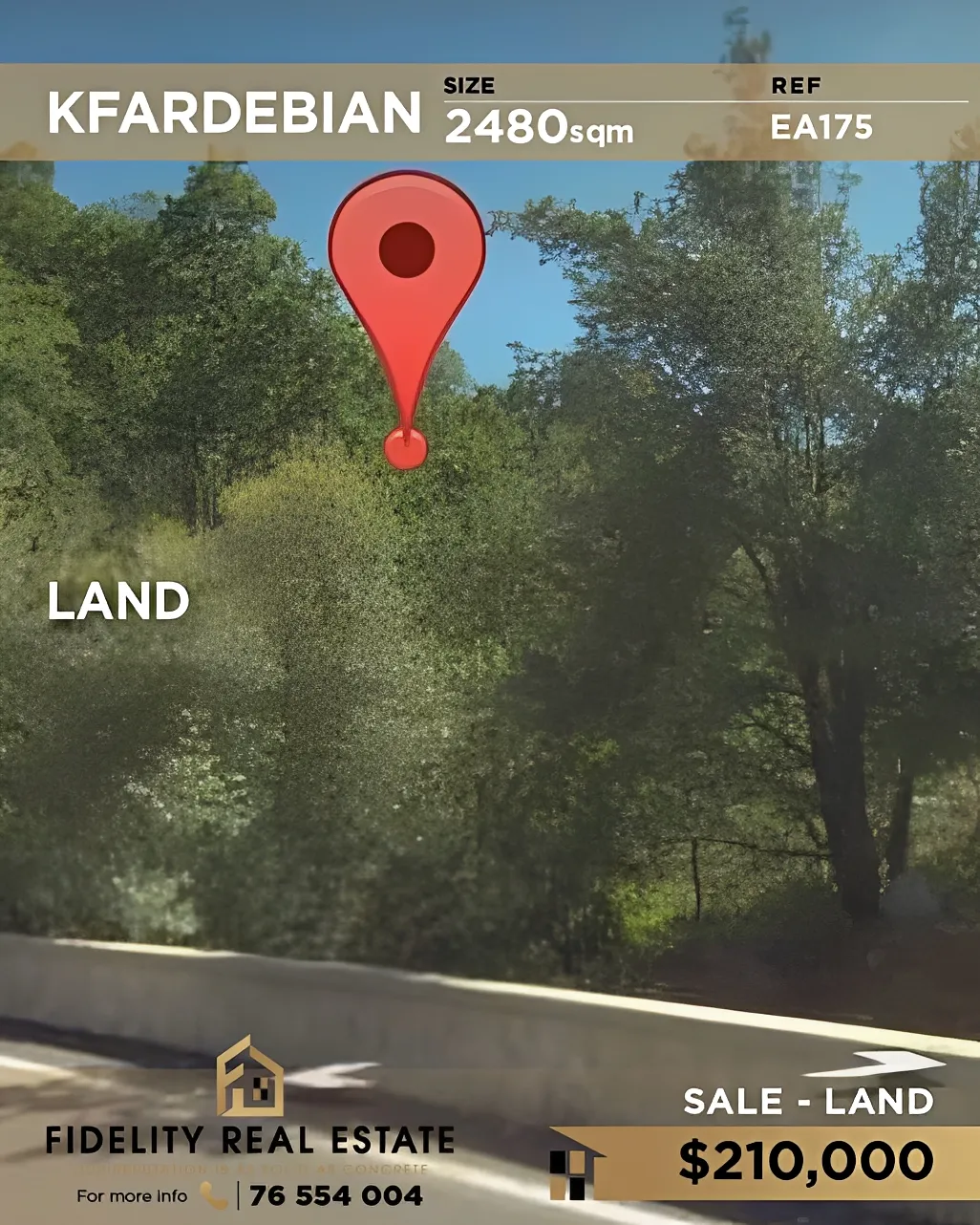 Residential Land for sale in Kfardebian, Lebanon