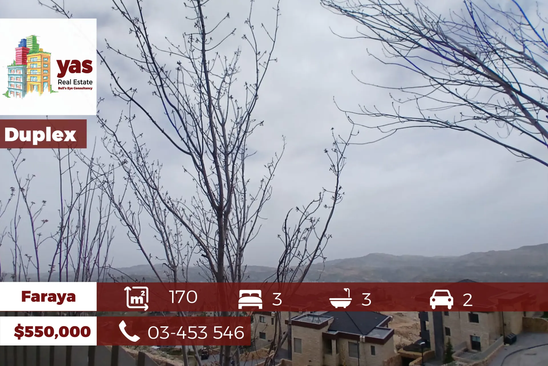 Apartment for Sale in Faraya