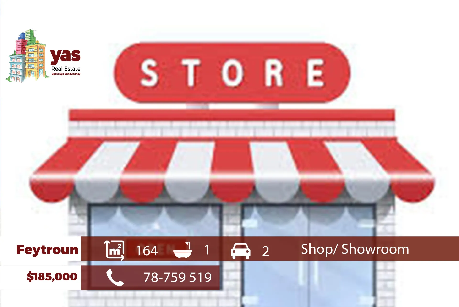 Showroom for Sale in Faytroun