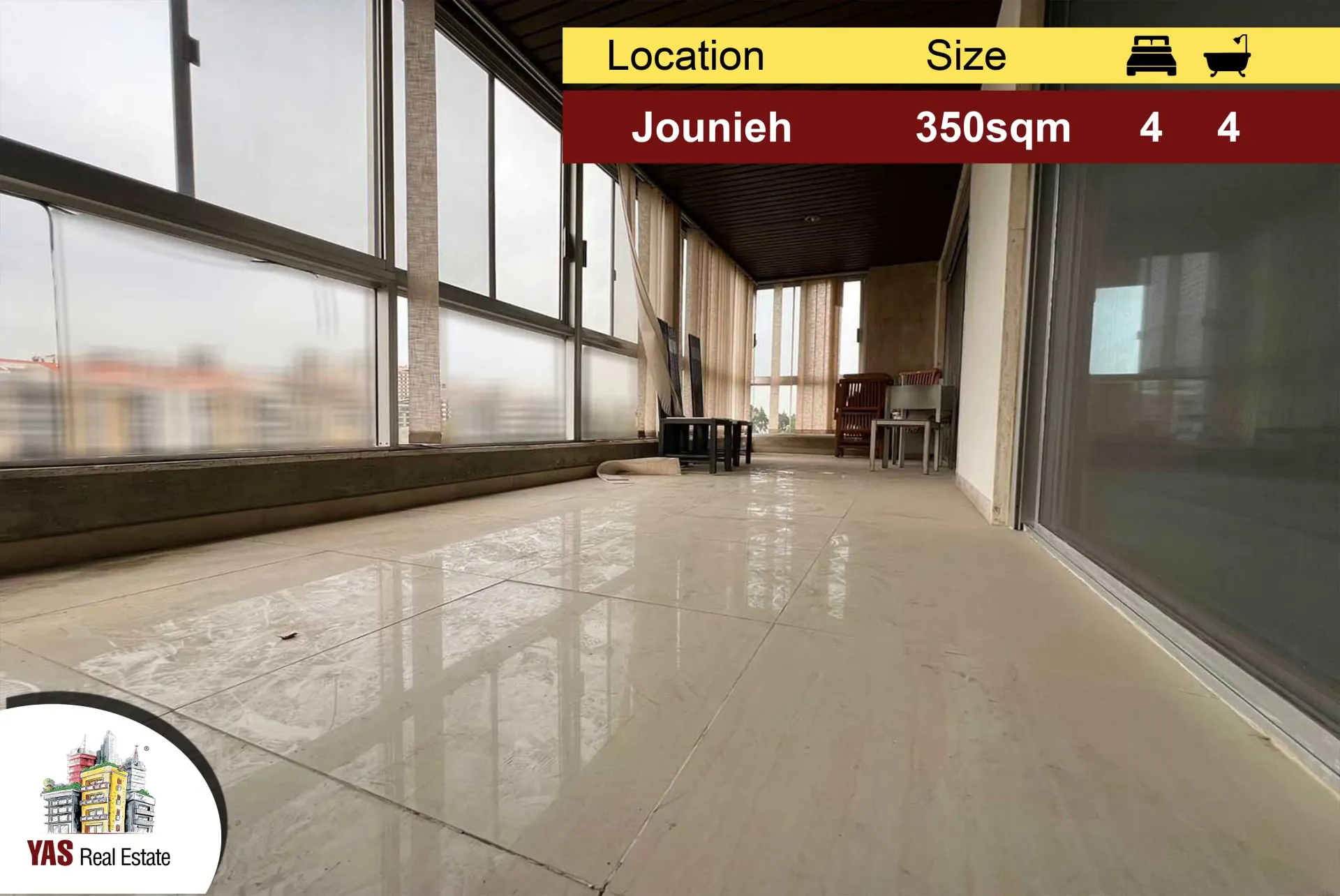 Apartment for Sale in Jounieh - 4 bed, 4 bath