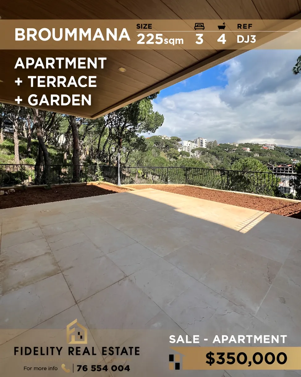 Apartment for sale in Broummana, Lebanon - 3 bed, 4 bath