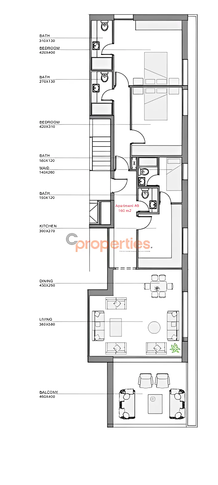 Apartment for Sale in Kfar Aabida