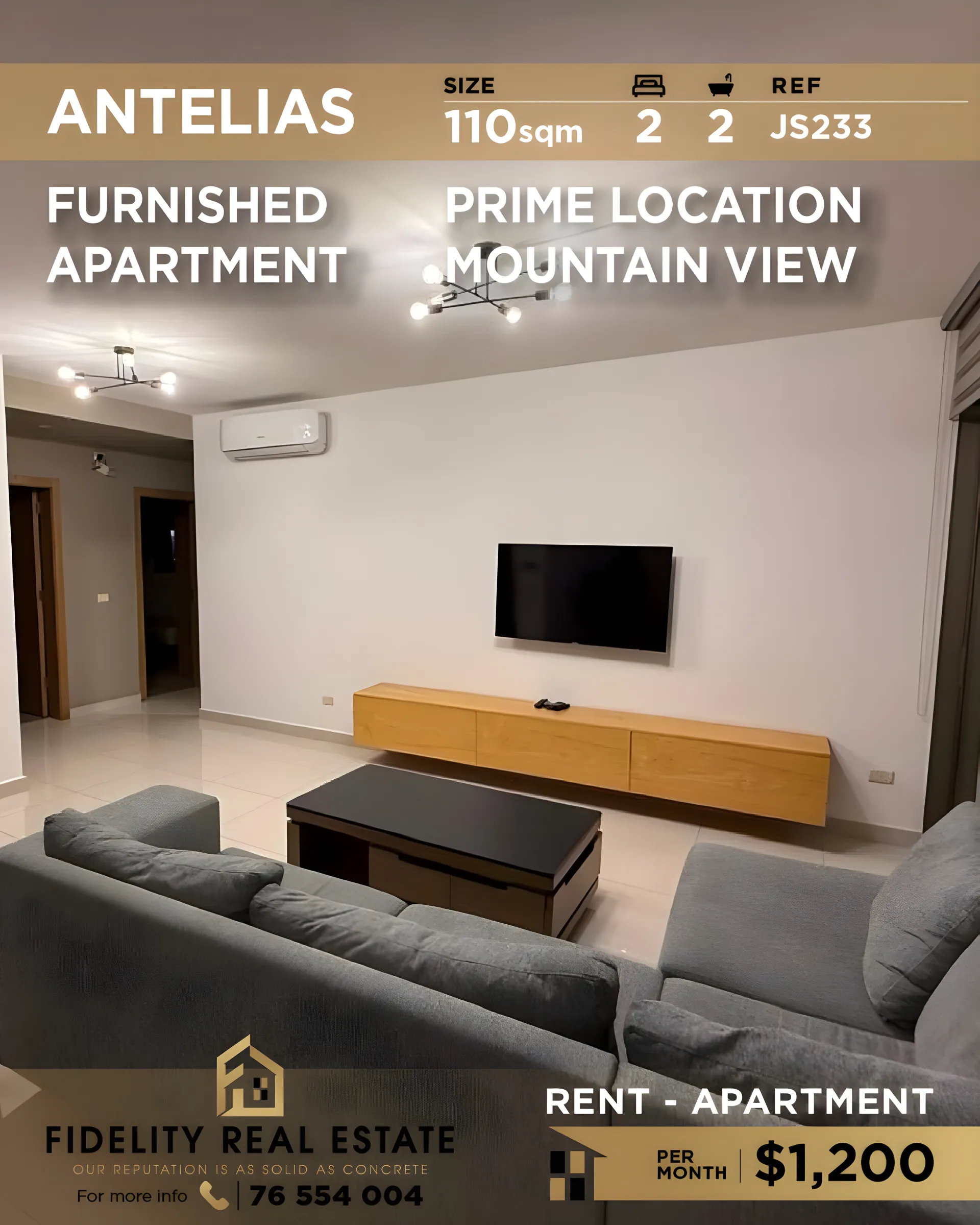 Apartment for rent in Antelias, Lebanon