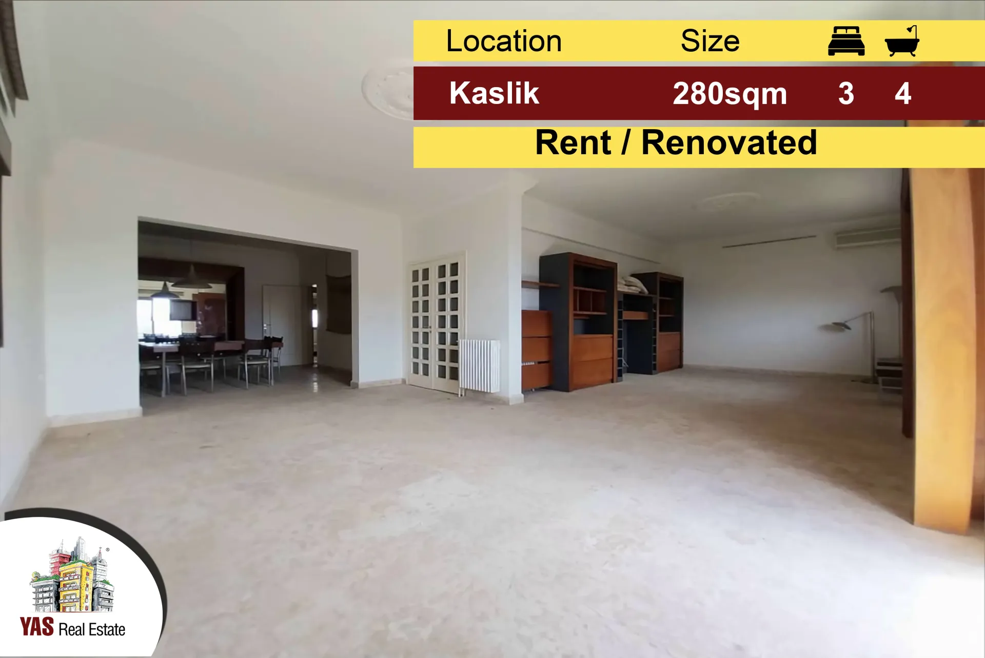 Apartment for Rent in Kaslik