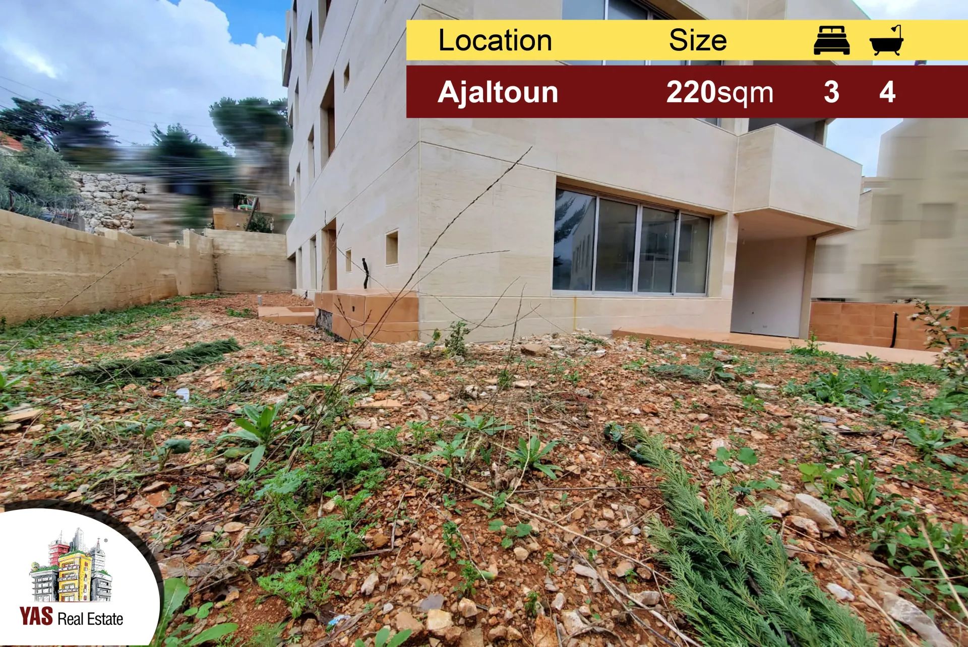 Apartment for Sale in Ajaltoun