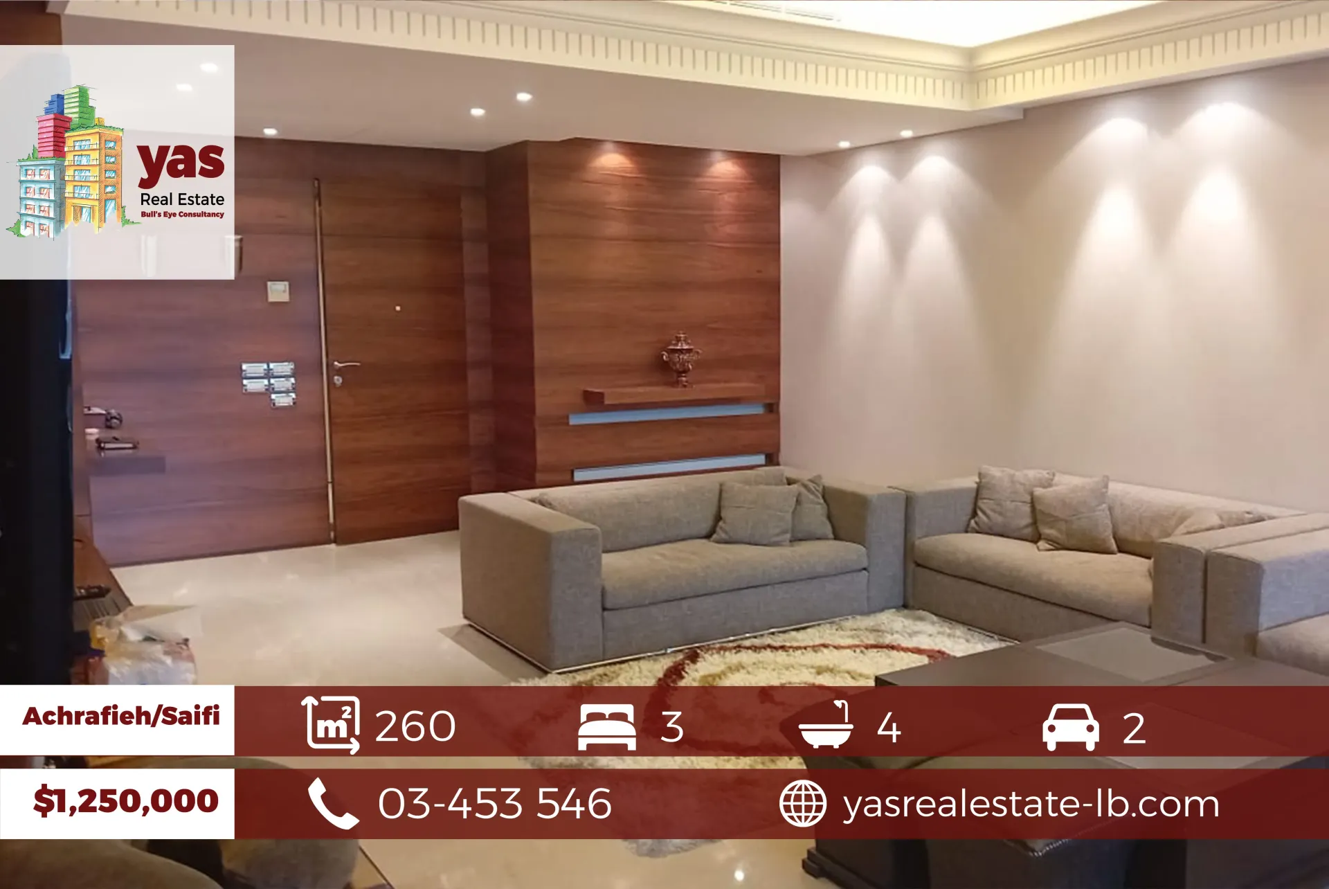 Apartment for Sale in Achrafieh