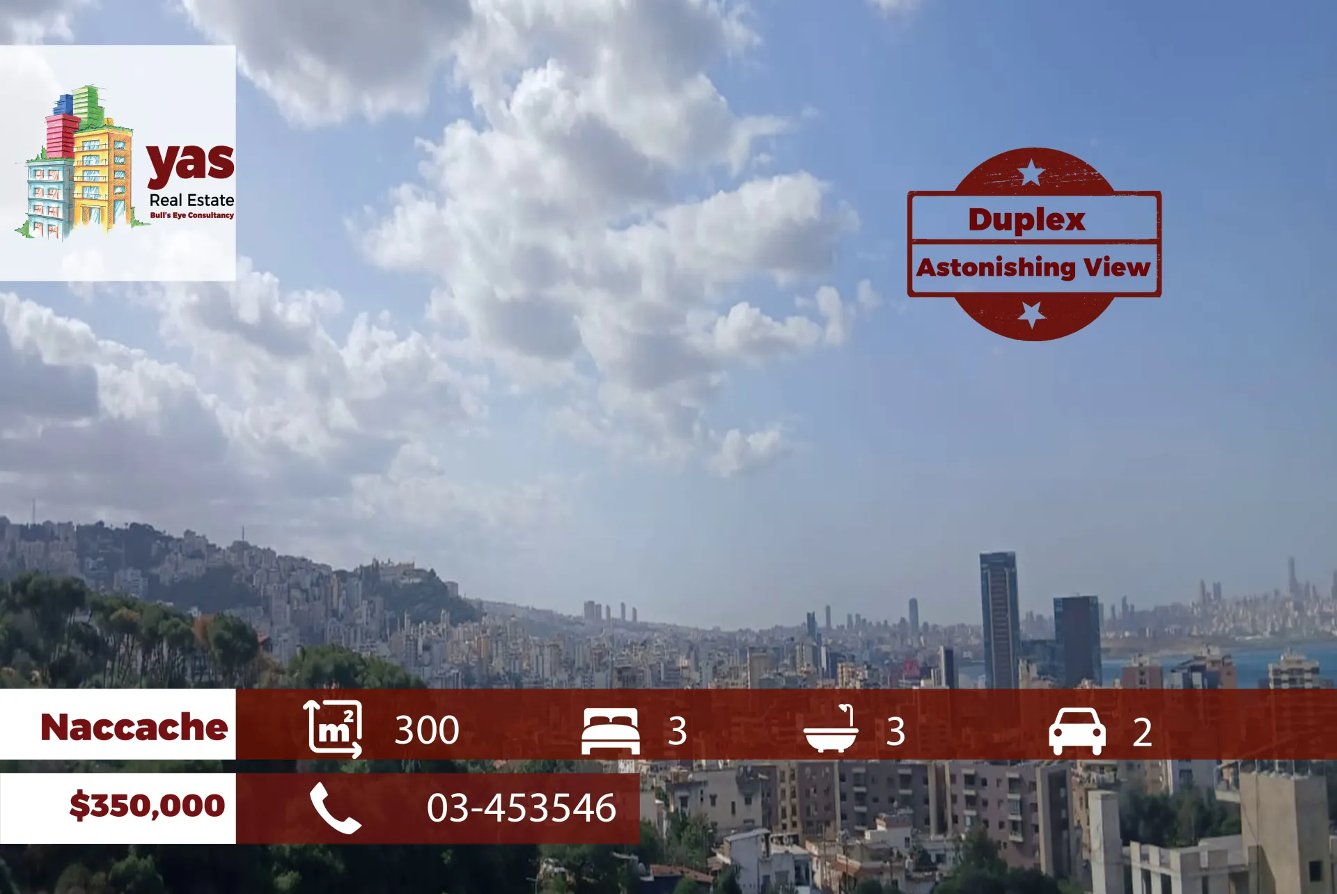 Apartment for Sale in Naqqach - 3 bed, 3 bath