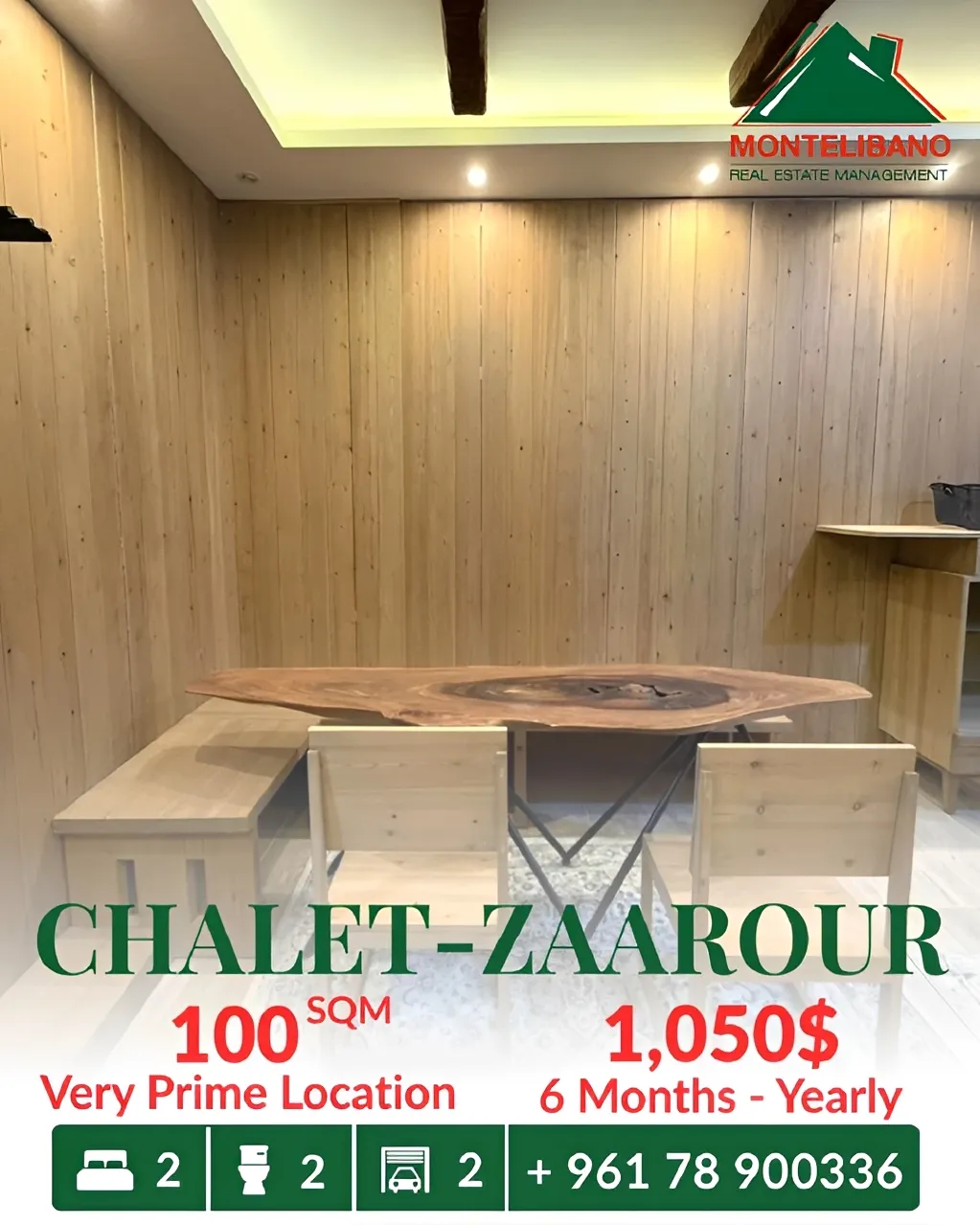 Chalet for rent in Zaarour, Lebanon, Lebanon - 2 bed, 2 bath
