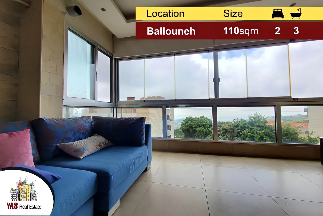 Apartment for Sale in Ballouneh - 2 bed, 3 bath