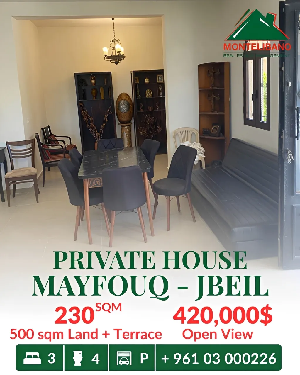 Apartment for sale in Mayfouq, Lebanon