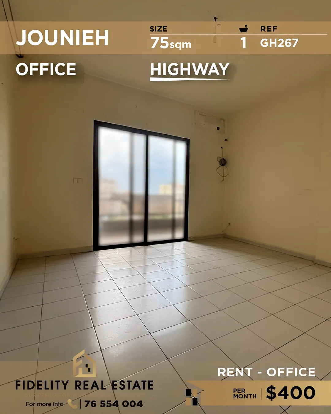 Office for rent in Jounieh, Lebanon
