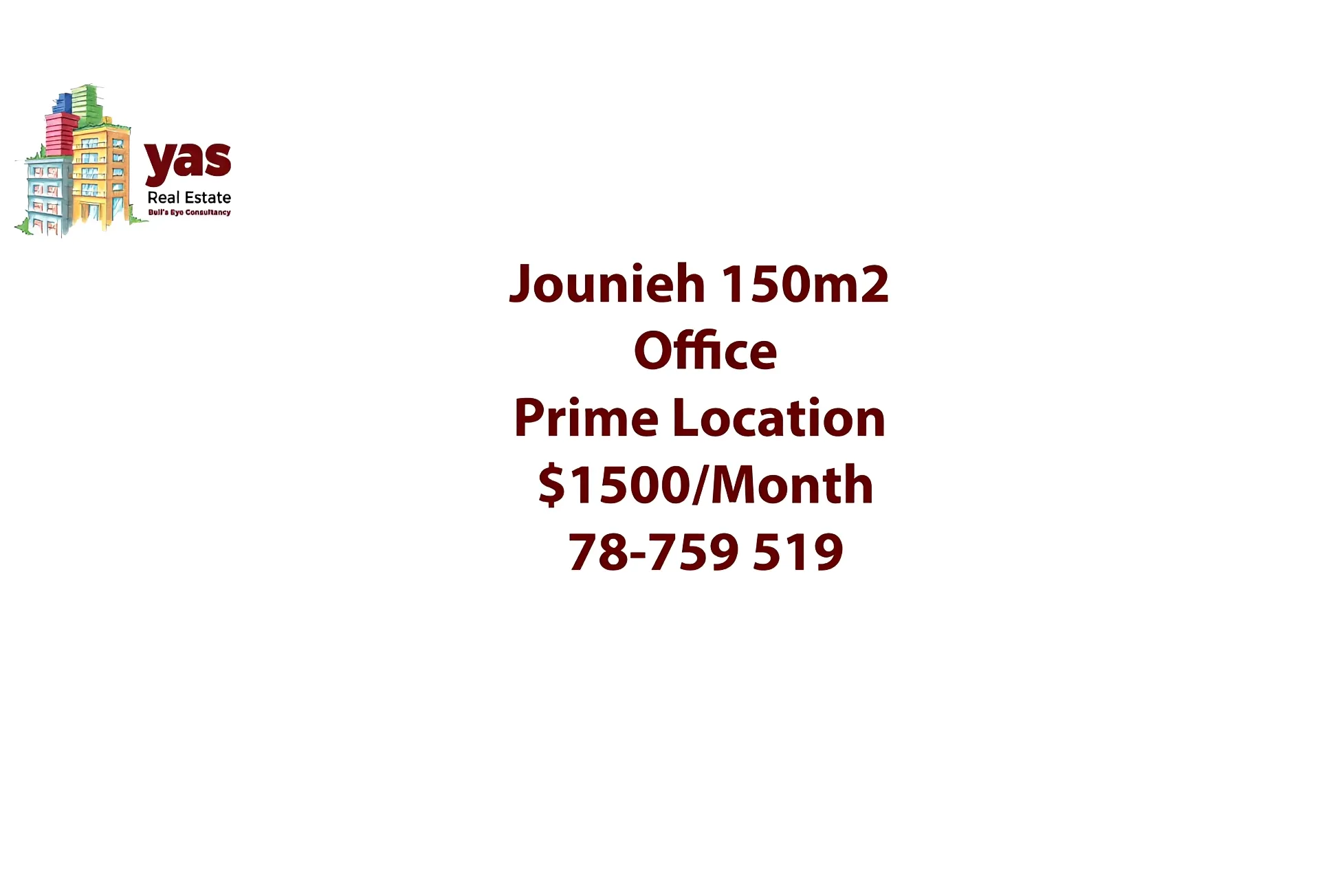Office for Rent in Jounieh