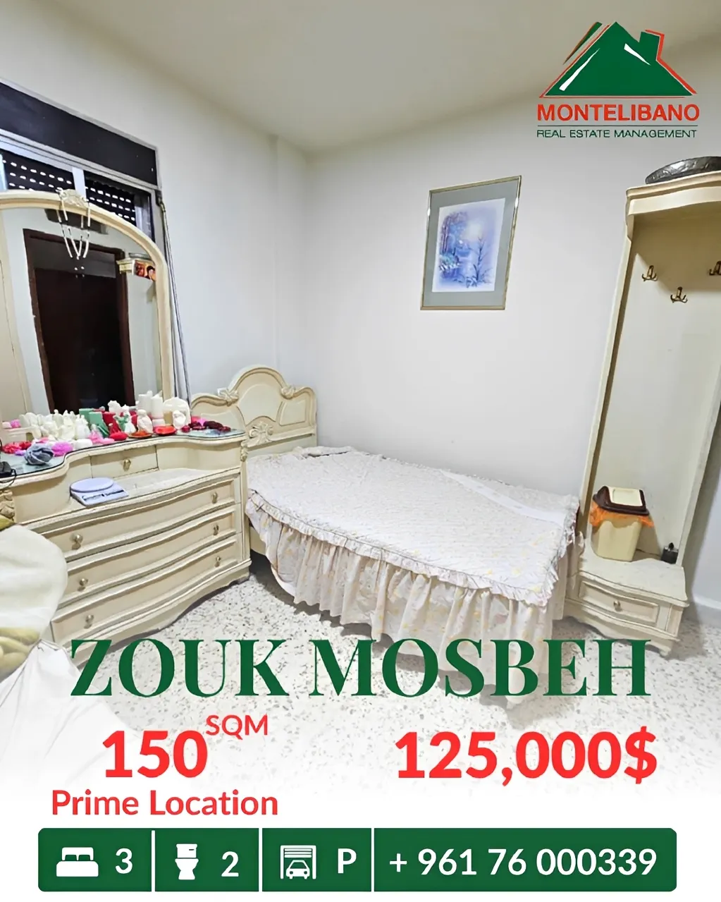 Apartment for sale in Zouk Mosbeh, Lebanon