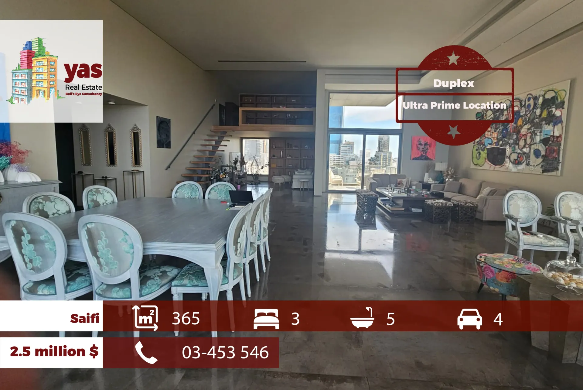 Apartment for Sale in Saifi - 3 bed, 5 bath