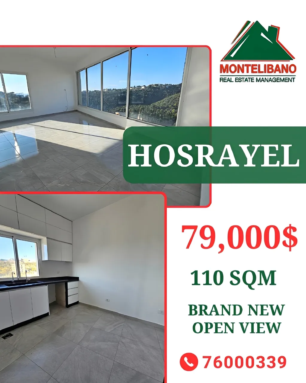 Apartment for Sale in Hosrayel, Lebanon - 2 bed, 2 bath