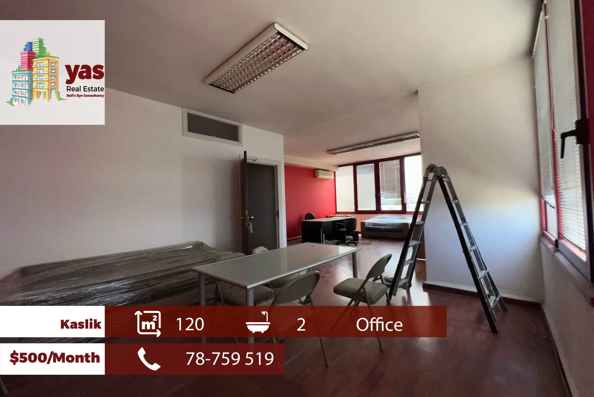 Office for Rent in Kaslik