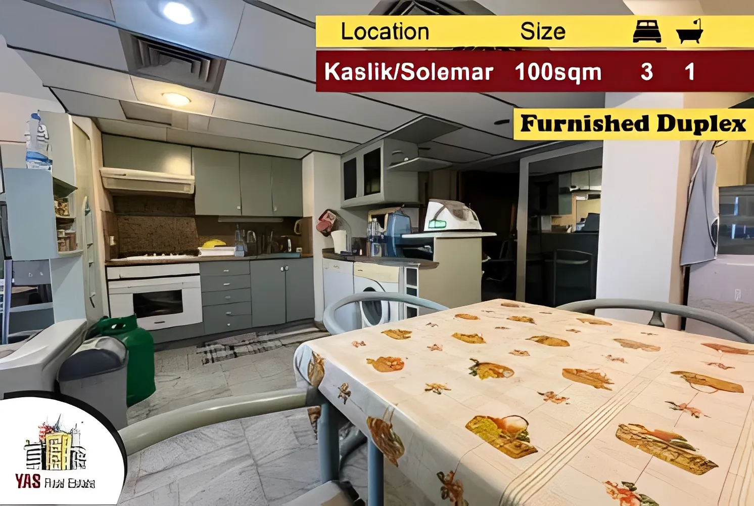 Apartment for Sale in Kaslik - 3 bed, 1 bath