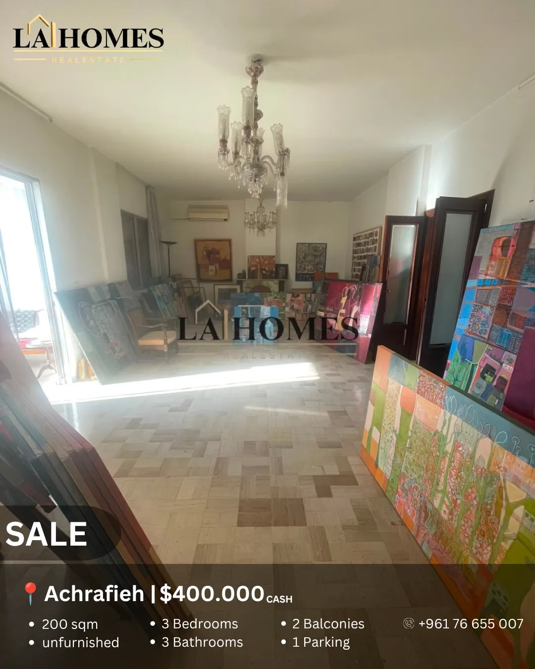 Apartment for sale in Achrafieh, beirut, lebanon - 3 bed, 3.0 bath