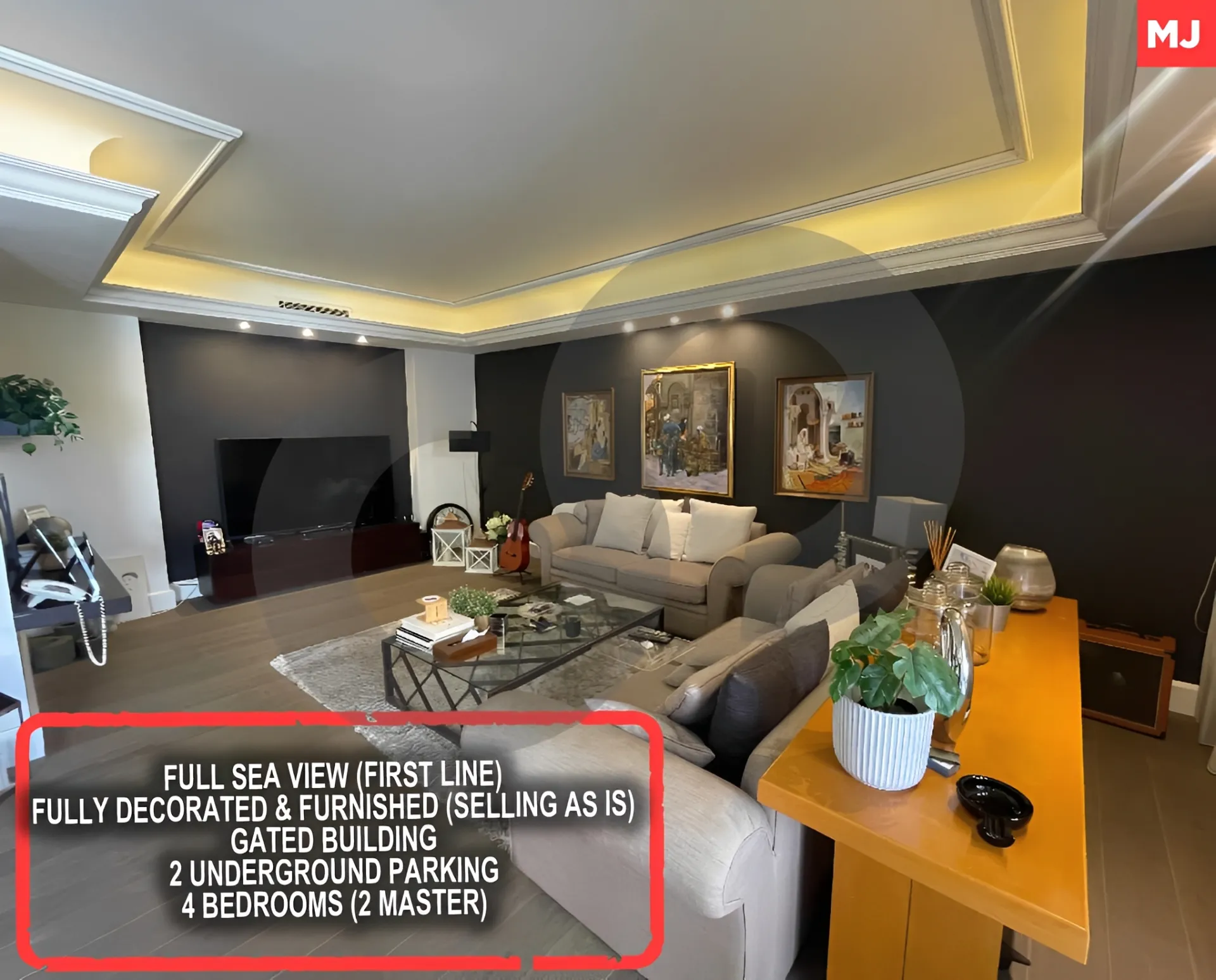 Apartment for Sale in Manara, Beirut, Lebanon - 4 bed, 6 bath
