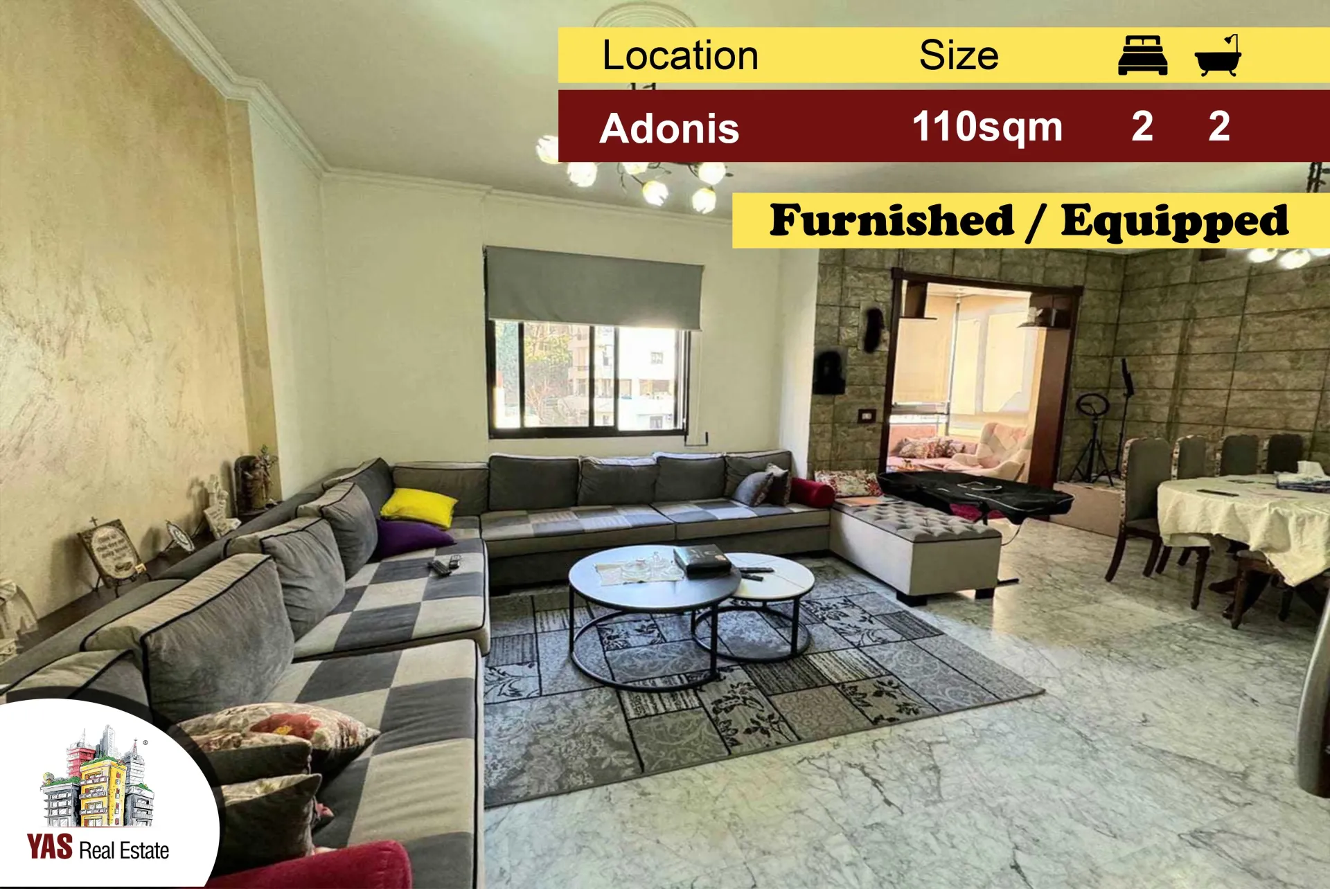 Apartment for Sale in Adonis - 2 bed, 2 bath