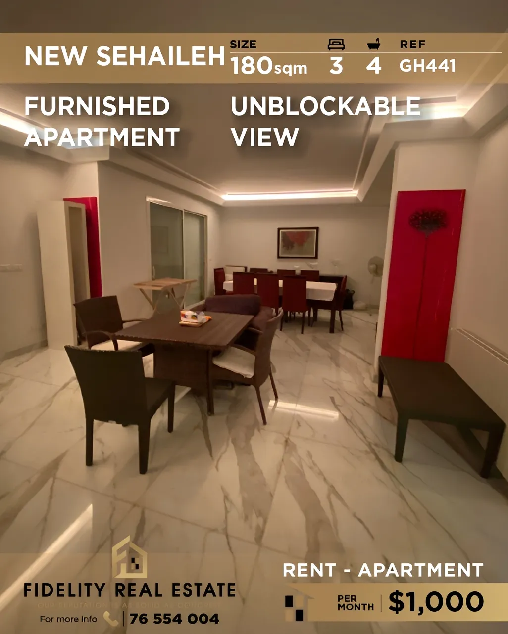 Apartment for rent in Sehayleh, Lebanon - 3 bed, 4 bath