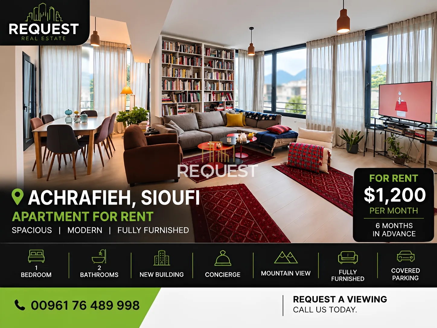 Studio for rent in Achrafieh