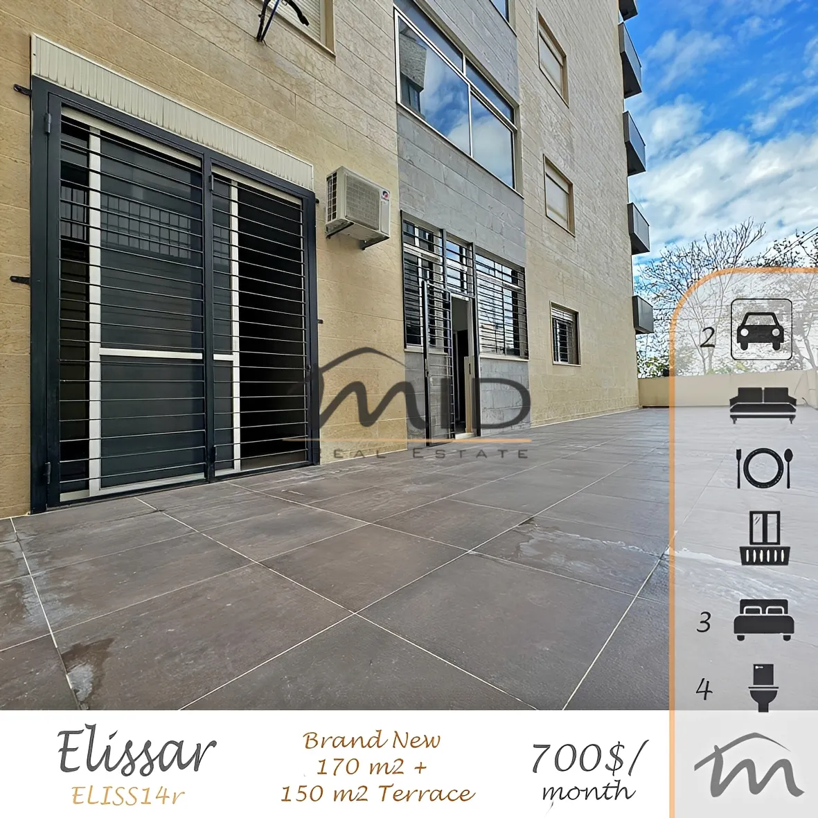 Apartment for rent in Elissar
