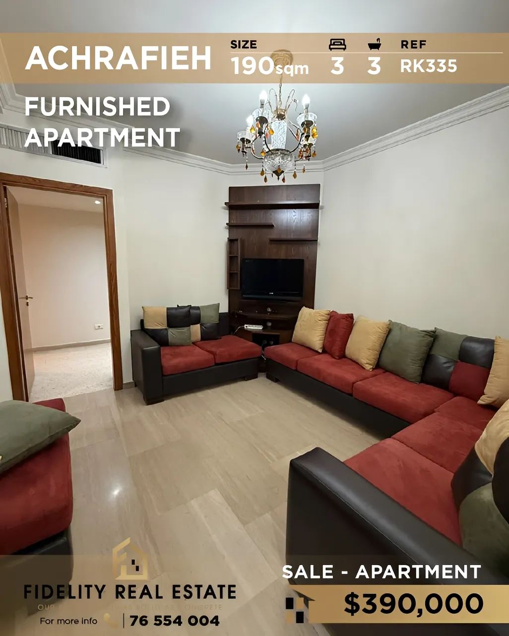 Apartment for sale in Achrafieh