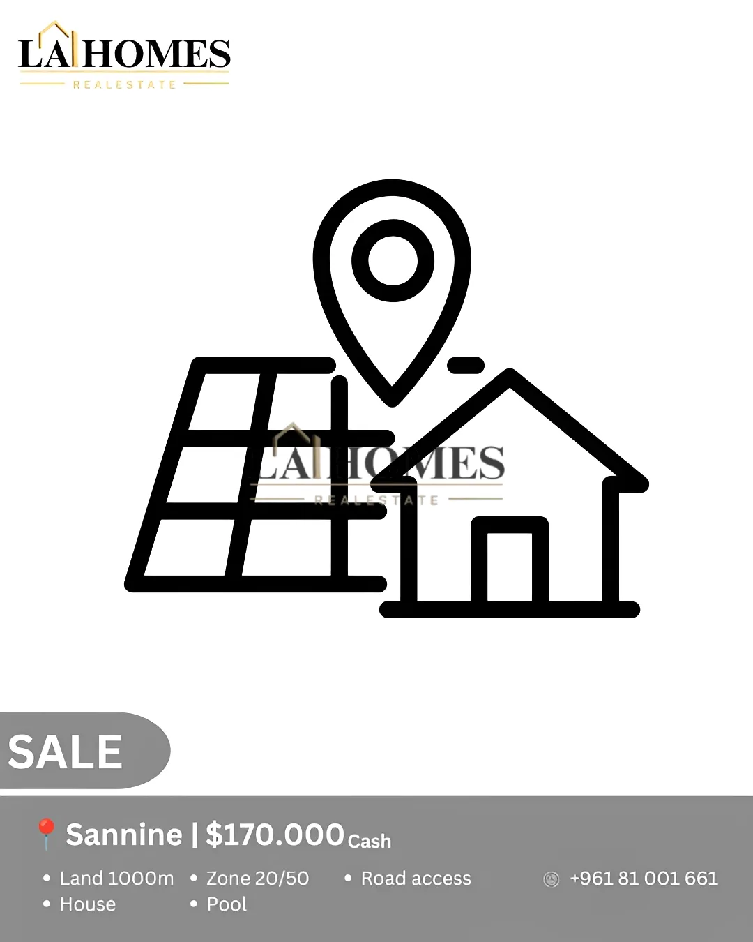 Residential Land for sale in Sannine